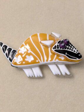 Adorable Armadillo Pin About 2"
